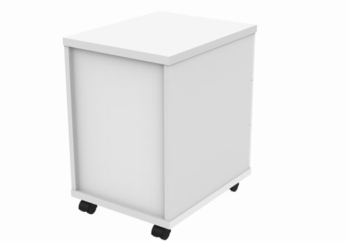 COREUDM3WHT Mobile Under Desk Office Storage Unit 3 Drawers Arctic White
