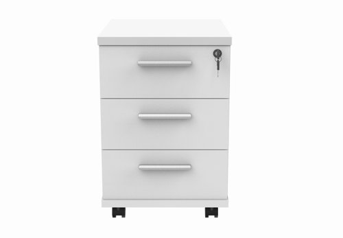 COREUDM3WHT | Our Mobile Under Desk Pedestal, equipped with two drawers, has been designed with space-saving and storage in mind, creating a space for all your personal office equipment safe.