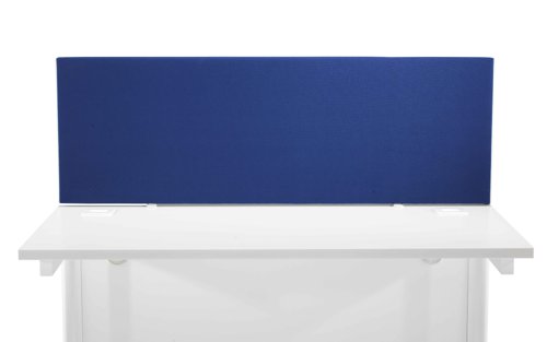 Straight Upholstered Desktop Screen 1200mm Royal Blue