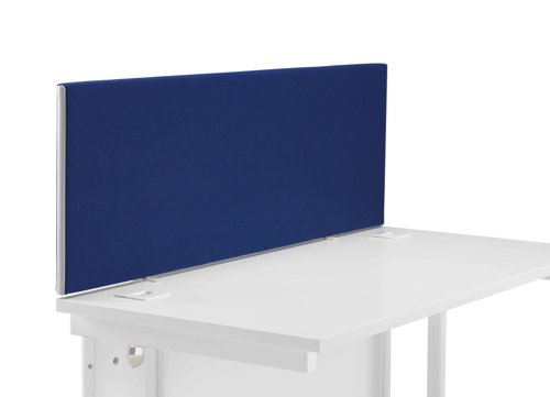 Straight Upholstered Desktop Screen 1200mm Royal Blue
