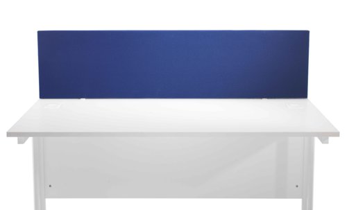 Straight Upholstered Desktop Screen 1800mm Royal Blue
