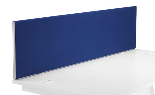 Straight Upholstered Desktop Screen 1800mm Royal Blue
