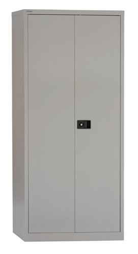 Bisley Contract Steel Double Door Cupboard 1950mm High Goose Grey