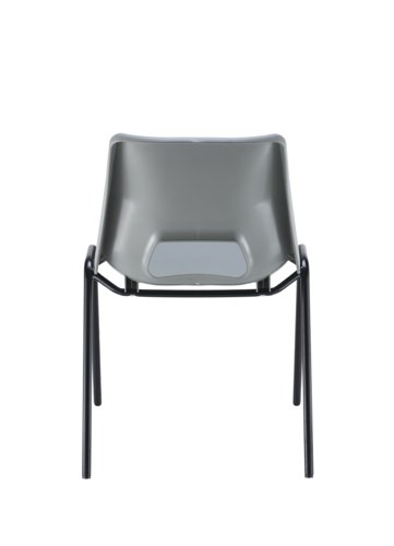 ECOPOLYGR | Introducing our Economy Polypropylene Chair, the perfect addition to any space! With a wipe clean polypropylene seat and back, this chair is easy to maintain and keep looking like new. The robust, powder coated black frame ensures durability and longevity, while the easy grip cut out in the chair makes it easy to move around. The sturdy black 4 leg frame provides stability and support, and the secure and longlasting seat shell ensures comfort and safety. Whether you're looking for a chair for your home, office, or classroom, our Economy Polypropylene Chair is the perfect choice!