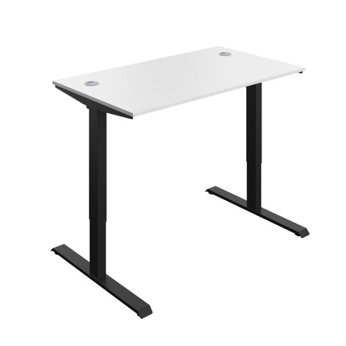 Economy Single Motor Sit Stand Desk (FSC) 1400 X 800 White/Black