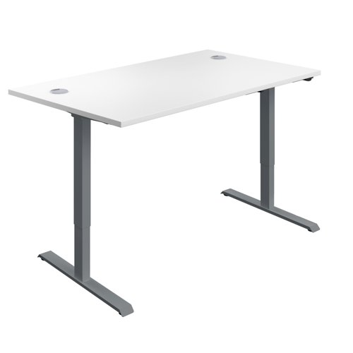 Economy Single Motor Sit Stand Desk (FSC) 1400 X 800 White/Graphite