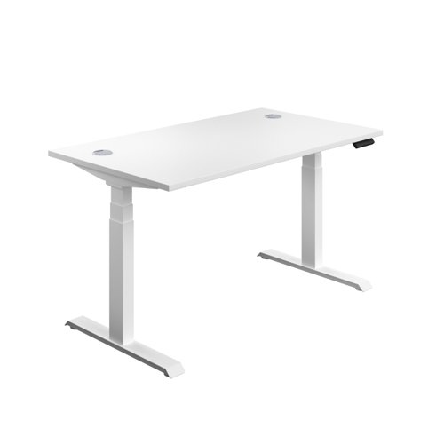 Economy Sit Stand Desk 1200 X 800 White - White