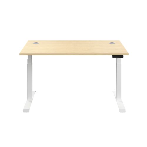 Economy Sit Stand Desk 1400 X 800 Maple-White