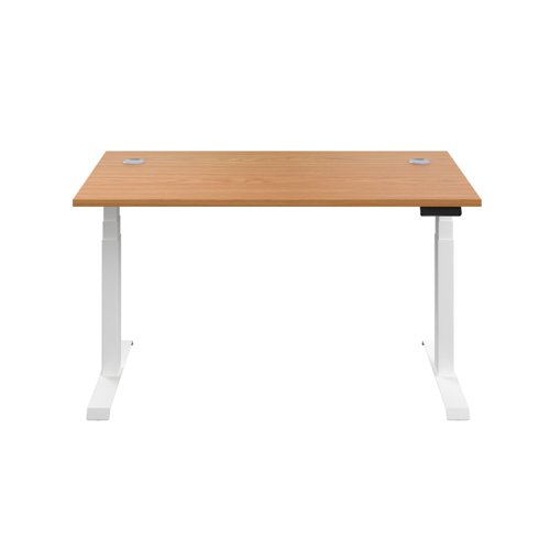 Economy Sit Stand Desk (FSC) 1400 X 800 Nova Oak/White