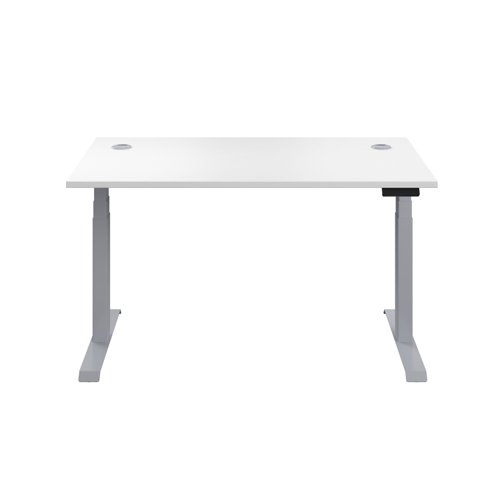 Economy Sit Stand Desk (FSC) 1600 X 800 White/Silver