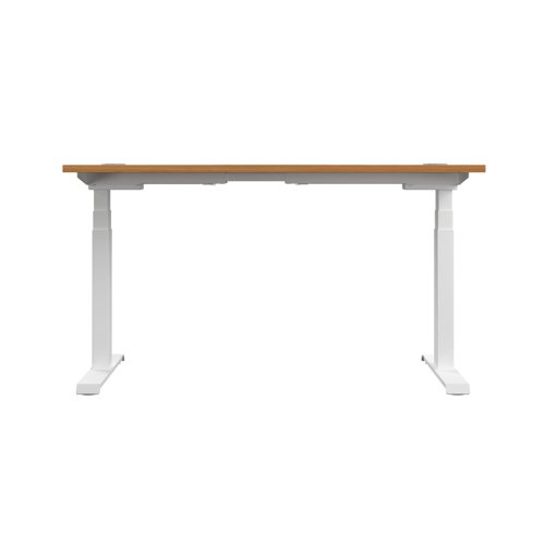Economy Sit Stand Desk (FSC) 1800 X 800 Nova Oak/White