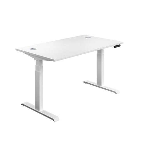 Economy Sit Stand Desk 1800 X 800 White-White