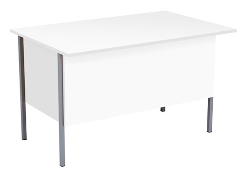 Eco 18 Rectangular Desk with 2 Drawer Pedestal 1200 X 750 White/Black