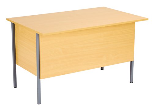 Eco 18 Rectangular Desk with 3 Drawer Pedestal 1200 X 750 Oak/Black