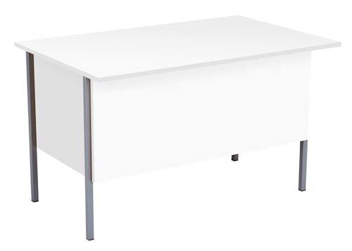 Eco 18 Rectangular Desk with 3 Drawer Pedestal 1200 X 750 White/Black