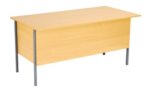 Eco 18 Rectangular Desk with 2 Drawer Pedestal 1500 X 750 Oak/Black TC Group