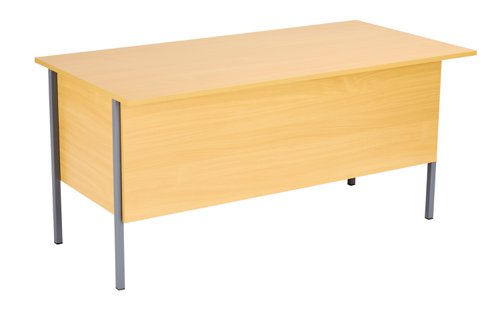 Eco 18 Rectangular Desk with 3 Drawer Pedestal 1500 X 750 Oak/Black TC Group