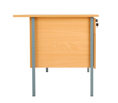 EF1575REC5DPBE2BK Eco 18 Rectangular Desk with 2 Drawer and 3 Drawer Pedestal 1500 X 750 Ellmau Beech/Black
