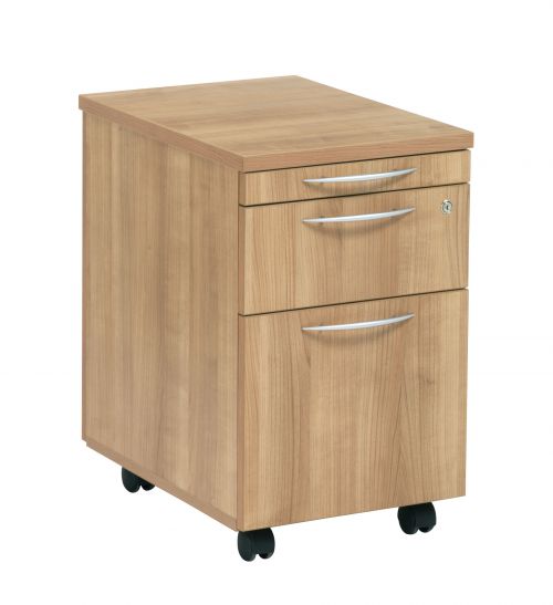E Space Executive 2 Drawer Mobile Pedestal - Cappuccino
