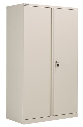Bisley Essentials Steel Double Door 1585 Cupboard - Goose Grey