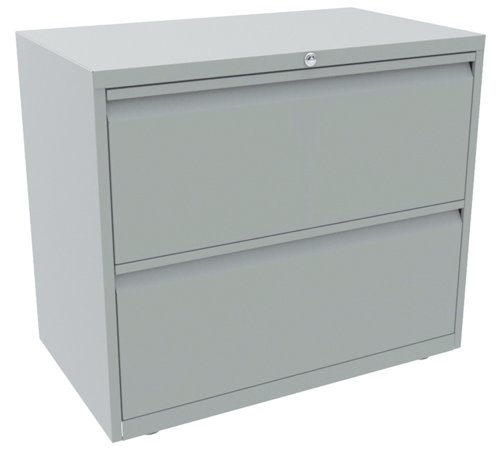 Bisley Essentials Steel 2 Drawer Side Filer Light Grey