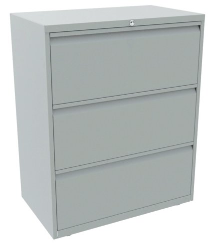 The Bisley Steel Side Filer is a ideal for offices where floor space is at a premium. Featuring a fully welded carcass made from high quality steel, this side filer is built to provide years of reliable service. Drawers are lockable via a mastered lock with 200 differs, and it can accommodate A4 lateral and suspension filing. This model has 3 drawers, each with ample space for your filing and paperwork storage requirements.