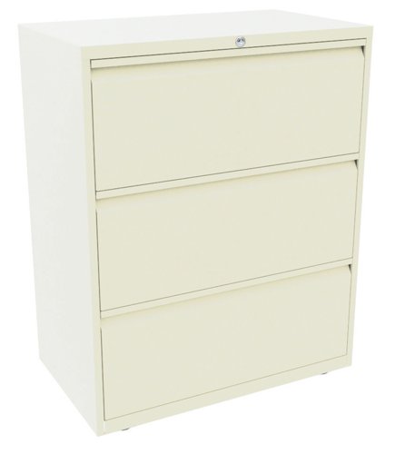 The Bisley Steel Side Filer is a ideal for offices where floor space is at a premium. Featuring a fully welded carcass made from high quality steel, this side filer is built to provide years of reliable service. Drawers are lockable via a mastered lock with 200 differs, and it can accommodate A4 lateral and suspension filing. This model has 3 drawers, each with ample space for your filing and paperwork storage requirements.