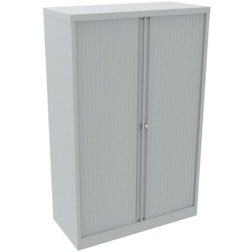 Bisley Essentials Steel Side Open Tambour 1588mm High Light Grey