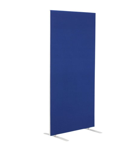 1200W X 1800H Upholstered Floor Standing Screen Straight - Royal Blue