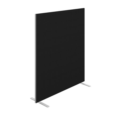 Floor Standing Screen Straight 1400W X 1600H Black