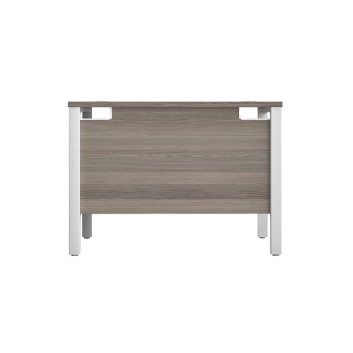 Goal Post Rectangular Desk 1000X600 Grey Oak/White
