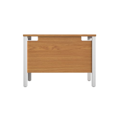 GP1060RECNOWH | The Goal Post Rectangular Desk is the perfect addition to any modern office space. With its ultra-modern goalpost leg design and modesty panel, this desk is both stylish and functional. The rectangular style desk provides ample workspace, while the secure and sturdy frame ensures long-lasting use. The 25mm top thickness and durable, well-joined tops provide a timeless finish that will stand the test of time. Whether you're working on a project or just need a place to organize your thoughts, the Goal Post Rectangular Desk is the perfect solution. So why wait? Invest in your productivity today and experience the benefits of this amazing desk for yourself!