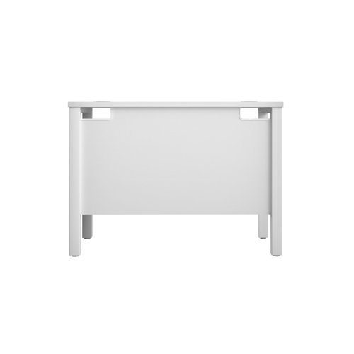 Goal Post Rectangular Desk 1000X600 White/White