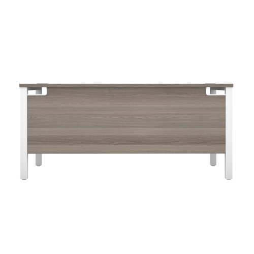 Goal Post Rectangular Desk 1200X600 Grey Oak/White