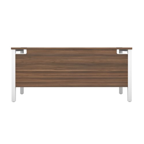 GP1480RECDWWH | The Goal Post Rectangular Desk is the perfect addition to any modern office space. With its ultra-modern goalpost leg design and modesty panel, this desk is both stylish and functional. The rectangular style desk provides ample workspace, while the secure and sturdy frame ensures long-lasting use. The 25mm top thickness and durable, well-joined tops provide a timeless finish that will stand the test of time. Whether you're working on a project or just need a place to organize your thoughts, the Goal Post Rectangular Desk is the perfect solution. So why wait? Invest in your productivity today and experience the benefits of this amazing desk for yourself!