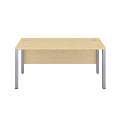GP1660RECMASV | The Goal Post Rectangular Desk is the perfect addition to any modern office space. With its ultra-modern goalpost leg design and modesty panel, this desk is both stylish and functional. The rectangular style desk provides ample workspace, while the secure and sturdy frame ensures long-lasting use. The 25mm top thickness and durable, well-joined tops provide a timeless finish that will stand the test of time. Whether you're working on a project or just need a place to organize your thoughts, the Goal Post Rectangular Desk is the perfect solution. So why wait? Invest in your productivity today and experience the benefits of this amazing desk for yourself!