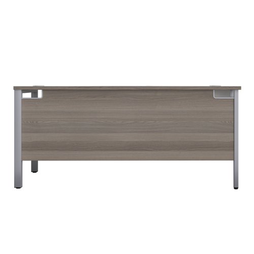 GP1680LHRETGOSV | The Goal Post Left Hand Return Desk is the perfect addition to any modern office space. With its ultra-modern goalpost leg design and modesty panel, this return style desk is both stylish and functional. The secure and sturdy frame ensures long-lasting use, while the durable and well-joined tops provide a timeless finish. The 25mm top thickness adds to the desk's durability and strength. This desk is perfect for those who want a sleek and modern look in their workspace, without sacrificing functionality or durability. Invest in the Goal Post Left Hand Return Desk for a stylish and practical addition to your office.