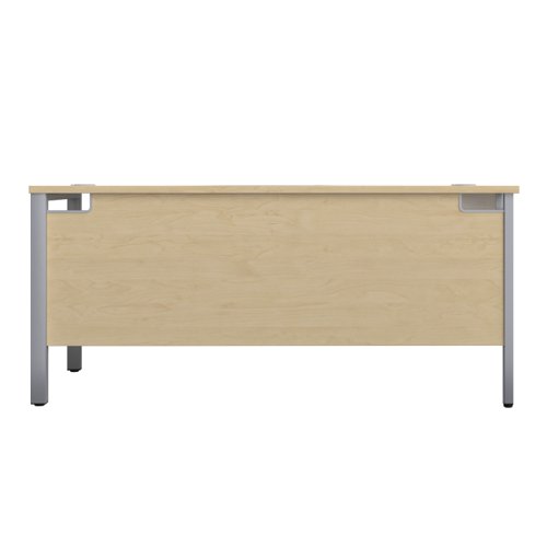 The Goal Post Left Hand Return Desk is the perfect addition to any modern office space. With its ultra-modern goalpost leg design and modesty panel, this return style desk is both stylish and functional. The secure and sturdy frame ensures long-lasting use, while the durable and well-joined tops provide a timeless finish. The 25mm top thickness adds to the desk's durability and strength. This desk is perfect for those who want a sleek and modern look in their workspace, without sacrificing functionality or durability. Invest in the Goal Post Left Hand Return Desk for a stylish and practical addition to your office.