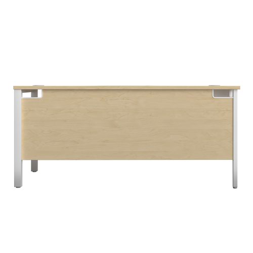 GP1680LHRETMAWH | The Goal Post Left Hand Return Desk is the perfect addition to any modern office space. With its ultra-modern goalpost leg design and modesty panel, this return style desk is both stylish and functional. The secure and sturdy frame ensures long-lasting use, while the durable and well-joined tops provide a timeless finish. The 25mm top thickness adds to the desk's durability and strength. This desk is perfect for those who want a sleek and modern look in their workspace, without sacrificing functionality or durability. Invest in the Goal Post Left Hand Return Desk for a stylish and practical addition to your office.