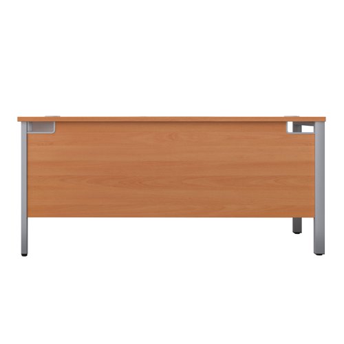 GP1680RHRETBESV | The Goal Post Right Hand Return Desk is the perfect addition to any modern office space. With its ultra-modern goalpost leg design and modesty panel, this return style desk is both stylish and functional. The secure and sturdy frame ensures long-lasting use, while the durable and well-joined tops provide a timeless finish. The 25mm top thickness adds to the desk's durability and strength. This desk is perfect for those who want a sleek and modern workspace that is both functional and stylish. Whether you're working from home or in the office, the Goal Post Right Hand Return Desk is the perfect choice for anyone who wants a desk that is both secure and stylish.