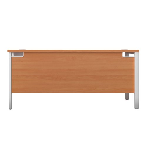 GP1680RHRETBEWH | The Goal Post Right Hand Return Desk is the perfect addition to any modern office space. With its ultra-modern goalpost leg design and modesty panel, this return style desk is both stylish and functional. The secure and sturdy frame ensures long-lasting use, while the durable and well-joined tops provide a timeless finish. The 25mm top thickness adds to the desk's durability and strength. This desk is perfect for those who want a sleek and modern workspace that is both functional and stylish. Whether you're working from home or in the office, the Goal Post Right Hand Return Desk is the perfect choice for anyone who wants a desk that is both secure and stylish.
