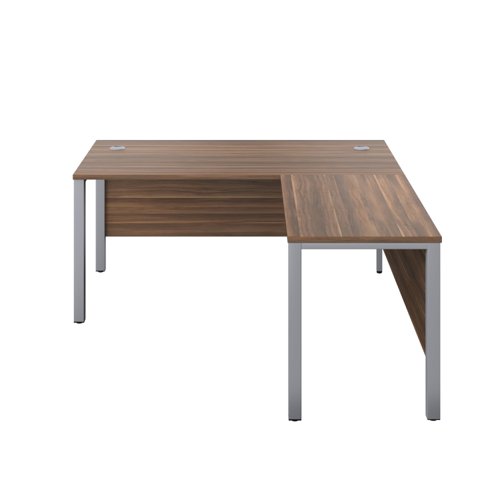 The Goal Post Right Hand Return Desk is the perfect addition to any modern office space. With its ultra-modern goalpost leg design and modesty panel, this return style desk is both stylish and functional. The secure and sturdy frame ensures long-lasting use, while the durable and well-joined tops provide a timeless finish. The 25mm top thickness adds to the desk's durability and strength. This desk is perfect for those who want a sleek and modern workspace that is both functional and stylish. Whether you're working from home or in the office, the Goal Post Right Hand Return Desk is the perfect choice for anyone who wants a desk that is both secure and stylish.