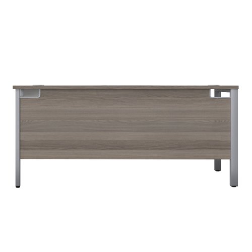 GP1680RHRETGOSV | The Goal Post Right Hand Return Desk is the perfect addition to any modern office space. With its ultra-modern goalpost leg design and modesty panel, this return style desk is both stylish and functional. The secure and sturdy frame ensures long-lasting use, while the durable and well-joined tops provide a timeless finish. The 25mm top thickness adds to the desk's durability and strength. This desk is perfect for those who want a sleek and modern workspace that is both functional and stylish. Whether you're working from home or in the office, the Goal Post Right Hand Return Desk is the perfect choice for anyone who wants a desk that is both secure and stylish.