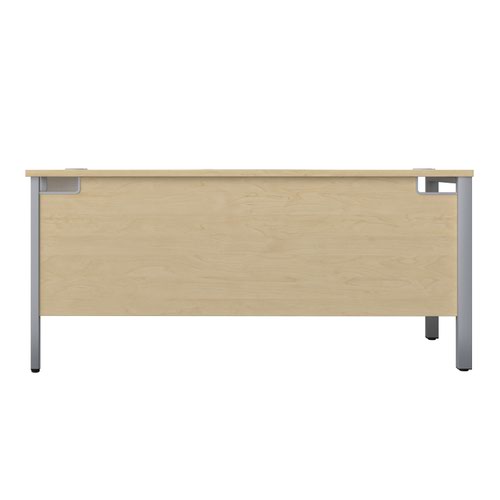 Goal Post Right Hand Return Desk (FSC) 1600X800 Maple/Silver