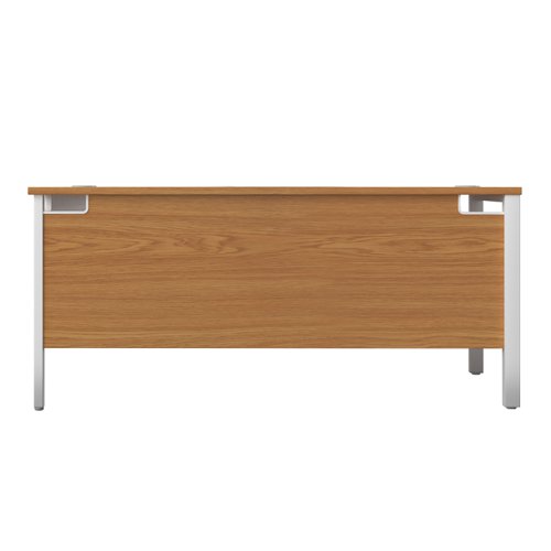GP1680RHRETNOWH | The Goal Post Right Hand Return Desk is the perfect addition to any modern office space. With its ultra-modern goalpost leg design and modesty panel, this return style desk is both stylish and functional. The secure and sturdy frame ensures long-lasting use, while the durable and well-joined tops provide a timeless finish. The 25mm top thickness adds to the desk's durability and strength. This desk is perfect for those who want a sleek and modern workspace that is both functional and stylish. Whether you're working from home or in the office, the Goal Post Right Hand Return Desk is the perfect choice for anyone who wants a desk that is both secure and stylish.