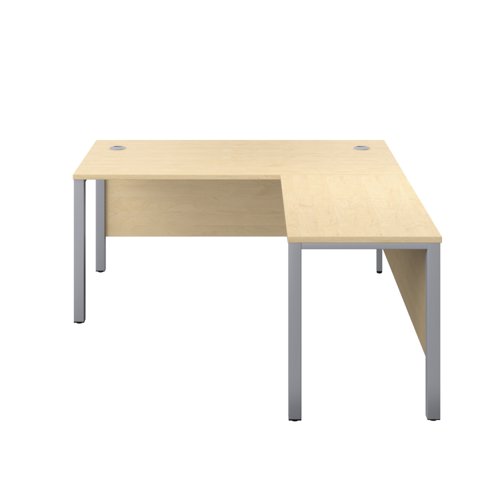 The Goal Post Right Hand Return Desk is the perfect addition to any modern office space. With its ultra-modern goalpost leg design and modesty panel, this return style desk is both stylish and functional. The secure and sturdy frame ensures long-lasting use, while the durable and well-joined tops provide a timeless finish. The 25mm top thickness adds to the desk's durability and strength. This desk is perfect for those who want a sleek and modern workspace that is both functional and stylish. Whether you're working from home or in the office, the Goal Post Right Hand Return Desk is the perfect choice for anyone who wants a desk that is both secure and stylish.