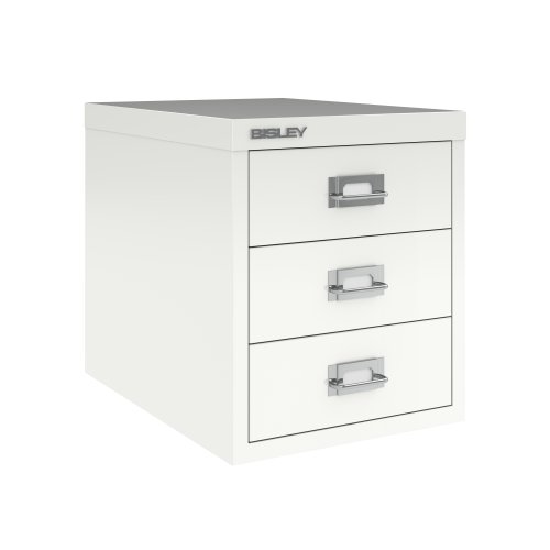 Bisley 12 Series Multidrawer Storage Unit 3 Drawer Traffic White