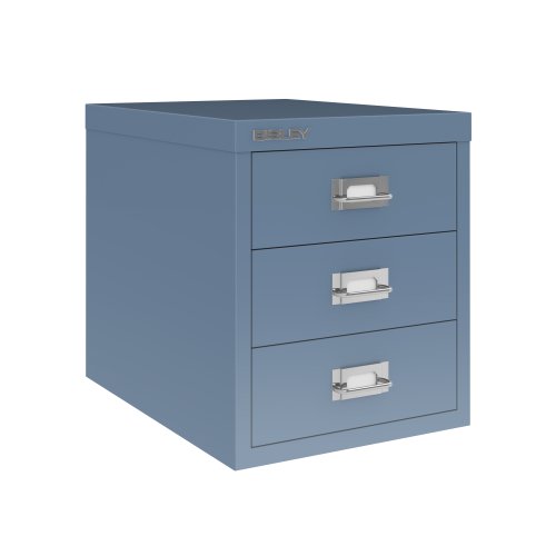 H123NL-BC6 | The Bisley 12 Series Multidrawer Storage Unit is a design classic that has been immensely popular since its first production run in 1958. This particular model features 3 drawers and is available in a range of colours to suit any office or home environment.