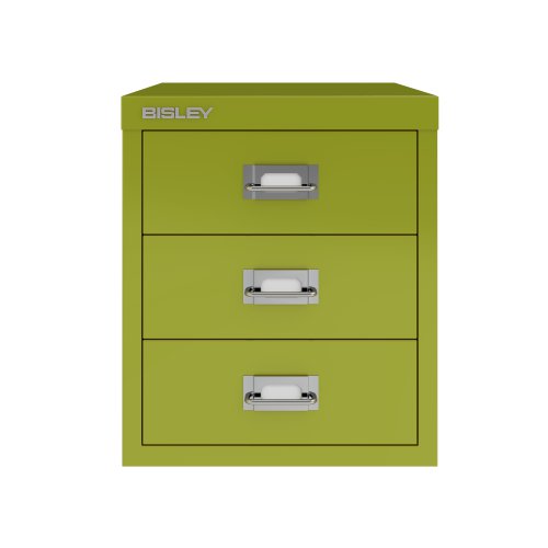 H123NL-BH2 | The Bisley 12 Series Multidrawer Storage Unit is a design classic that has been immensely popular since its first production run in 1958. This particular model features 3 drawers and is available in a range of colours to suit any office or home environment.