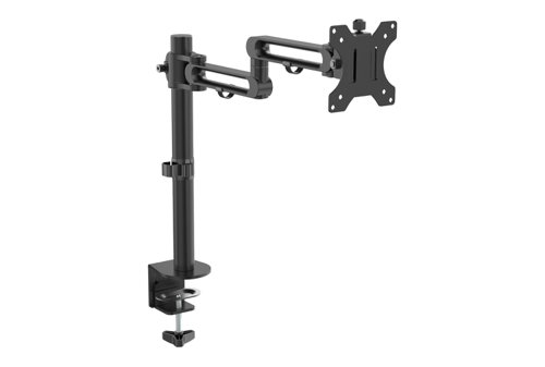 Pole Mounted Monitor Arm Black